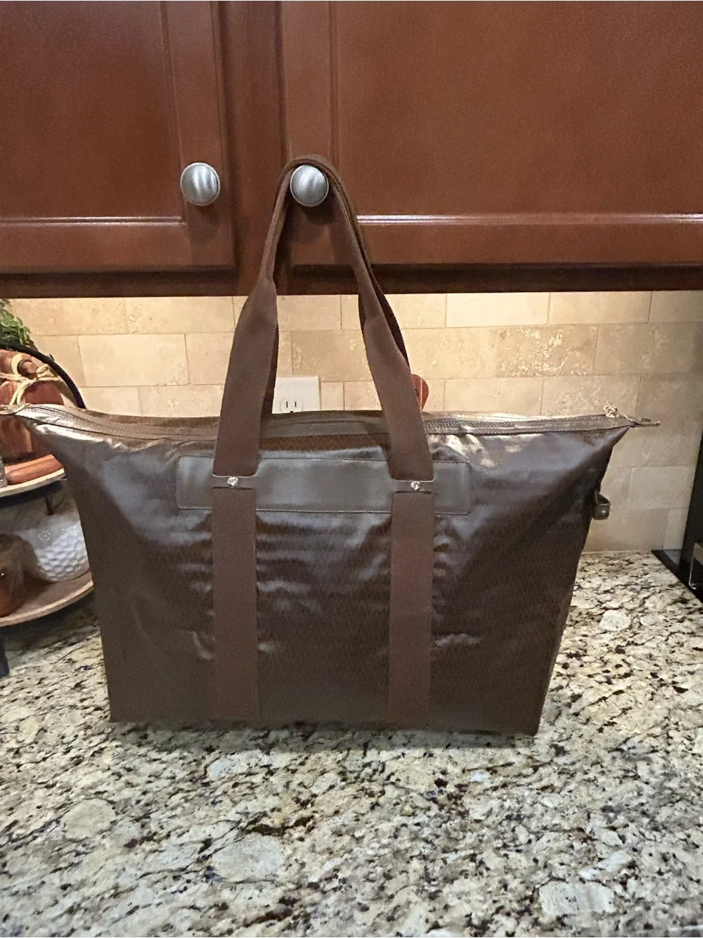 Mario Valentino Travel Duffel bag Brown Unisex Authentic Vintage with coa